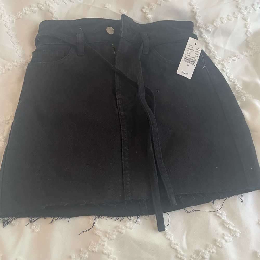 Pacsun Black Denim Skirt size 22 (xxs)